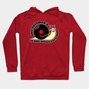 25-Hour Holiday Radio Show snail (with text) Hoodie